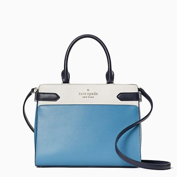 Kate Spade Color Block Large Satchel Shoulder Bag & Wallet Set NWT - Picture 10 of 11